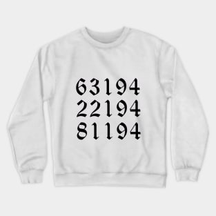 The Promised Wonderland numbers Crewneck Sweatshirt